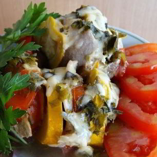 Рецепт Рататуя с мясом в мультиварке