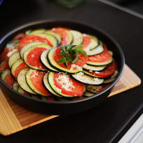 Рецепт Рататуя с сыром моцарелла