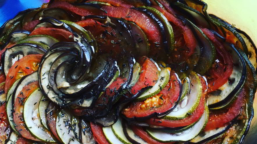 Рецепт рататуя с тимьяном