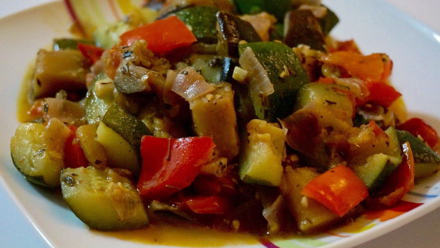 Рецепт рататуя со свининой