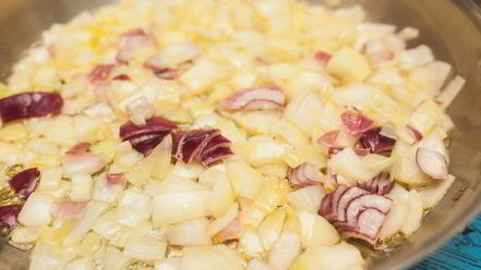 Рецепт яркого рататуя с семгой