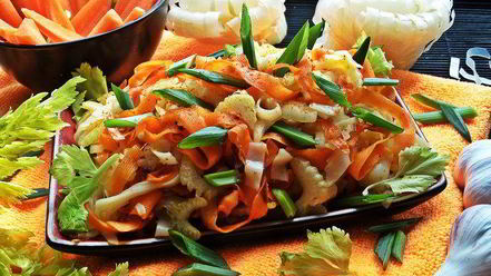 Рецепт рисовой лапши с овощами