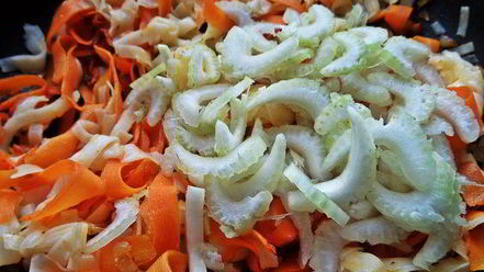 Рецепт рисовой лапши с овощами