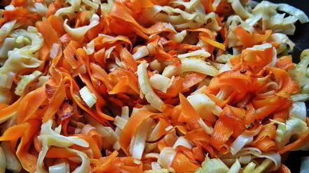 Рецепт рисовой лапши с овощами