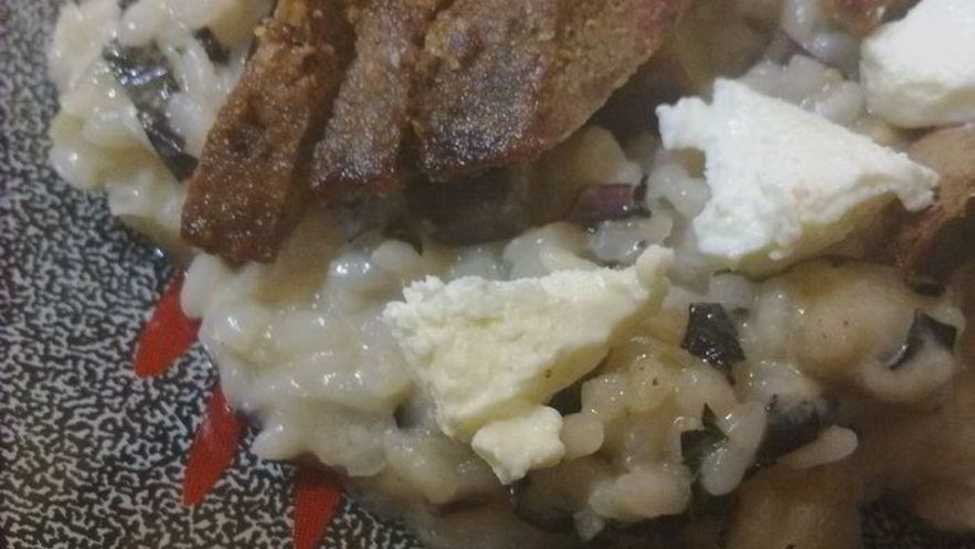 Рецепт овощного ризотто и печень