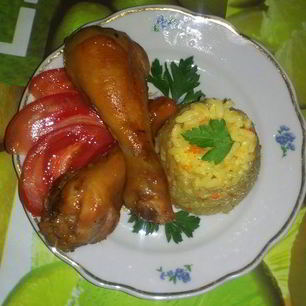 Рецепт Ризотто и золотая курочка