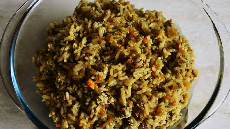 Рецепт ризотто из бурого риса с овощами