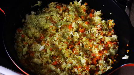 Рецепт ризотто из бурого риса с овощами