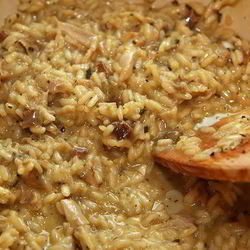 Рецепт Ризотто с белыми грибами и апельсинами