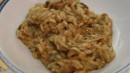 Рецепт ризотто с белыми грибами и апельсинами