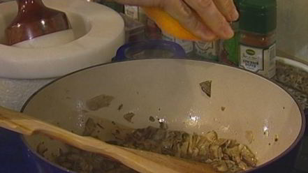 Рецепт ризотто с белыми грибами и апельсинами