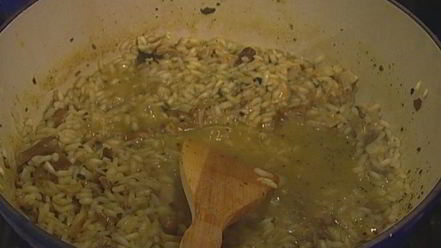 Рецепт ризотто с белыми грибами и апельсинами