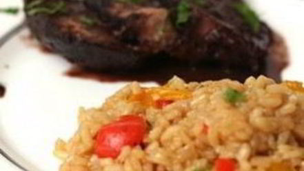 Рецепт ризотто с болгарским перцем