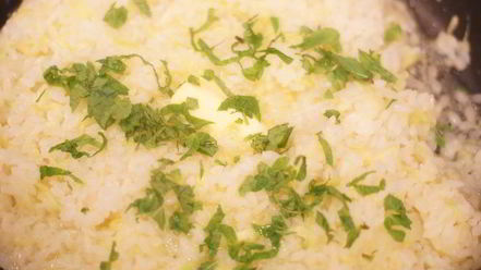 Рецепт ризотто с фенхелем, цукини и мятой