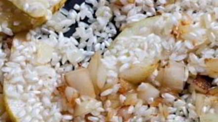 Рецепт ризотто с горгонзолой и грушей