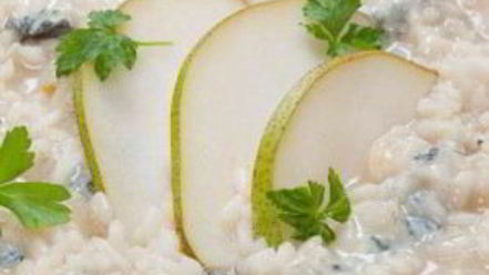 Рецепт ризотто с горгонзолой и грушей