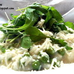 Рецепт Ризотто с горошком и мятой