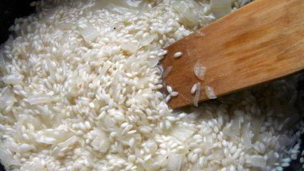 Рецепт ризотто с горошком и мятой