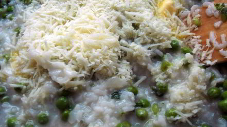 Рецепт ризотто с горошком и мятой