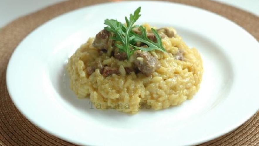 Рецепт ризотто с говядиной