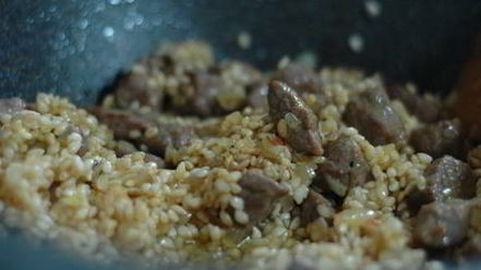 Рецепт ризотто с говядиной