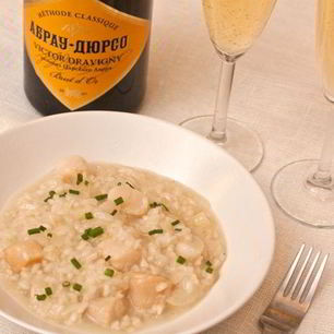 Рецепт Ризотто с гребешками