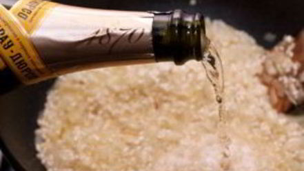 Рецепт ризотто с гребешками