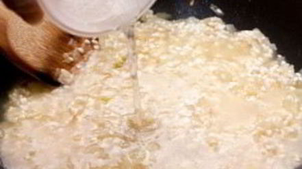 Рецепт ризотто с гребешками