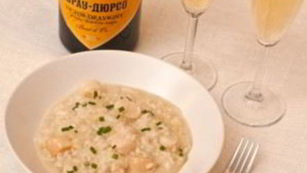 Рецепт ризотто с гребешками