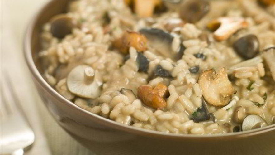 Рецепт ризотто с грибами и пармезаном