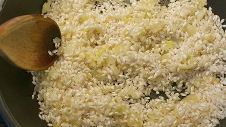 Рецепт ризотто с грушей и горгонзолой