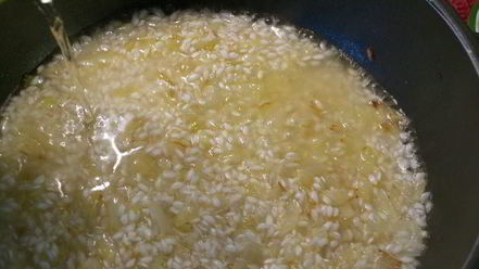 Рецепт ризотто с грушей и горгонзолой