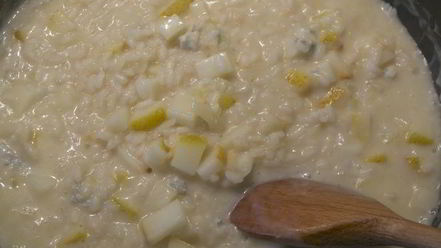 Рецепт ризотто с грушей и горгонзолой