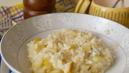 Рецепт ризотто с грушей и горгонзолой