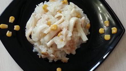 Рецепт ризотто с кальмарами