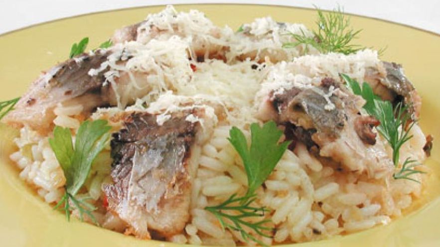 Рецепт ризотто с карпом