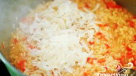 Рецепт ризотто с красным перцем