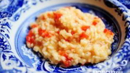 Рецепт ризотто с красным перцем