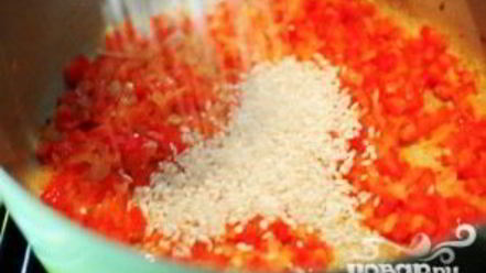 Рецепт ризотто с красным перцем