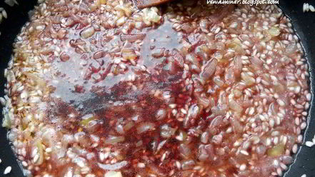 Рецепт ризотто с красным вином