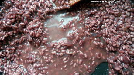 Рецепт ризотто с красным вином