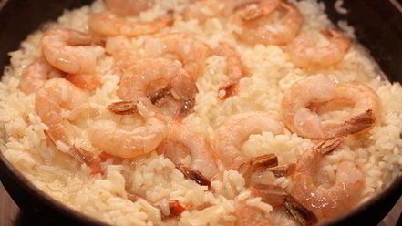 Рецепт ризотто с креветками