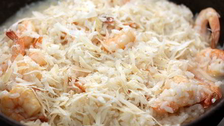 Рецепт ризотто с креветками