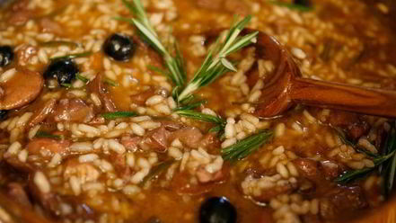 Рецепт ризотто с кроликом