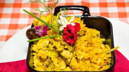 Рецепт Ризотто с курицей и карри