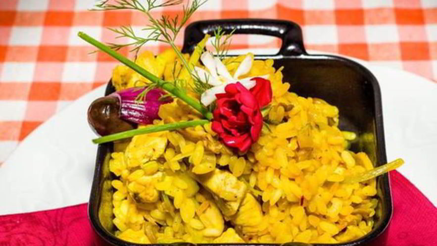 Рецепт ризотто с курицей и карри