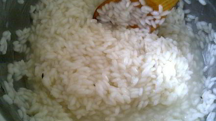 Рецепт ризотто с мидиями и креветками