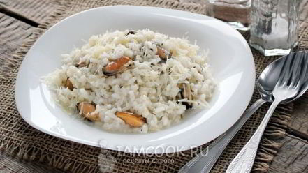 Рецепт ризотто с мидиями