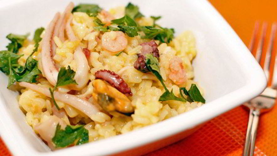 Рецепт ризотто с морепродуктами