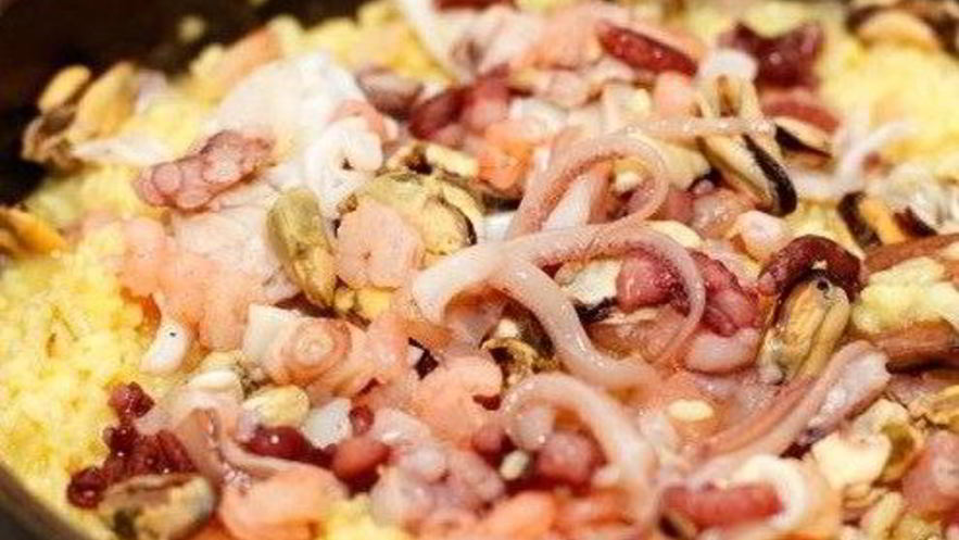 Рецепт ризотто с морским коктейлем